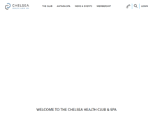 Tablet Screenshot of chelseahealthclub.com
